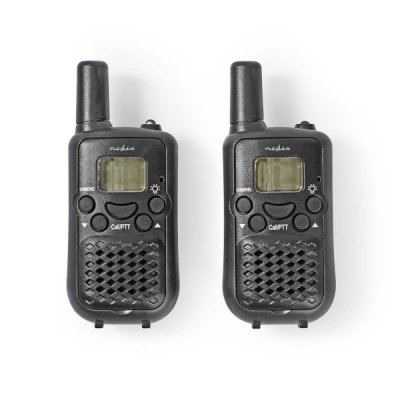 Nedis Walkie-Talkie 2 x handenheter 5km PTT/VOX 2,5h - Svart, bild 3