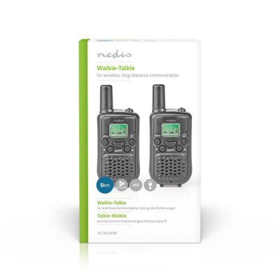 Nedis Walkie-Talkie 2 x handenheter 5km PTT/VOX 2,5h - Svart, bild 8