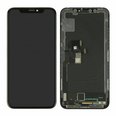iPhone X OLED Skärm Display med Glas - Livstidsgaranti - Svart