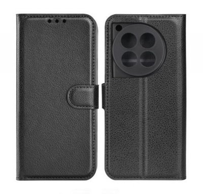 OnePlus 12 5G Plånboksfodral med Stativ - Svart