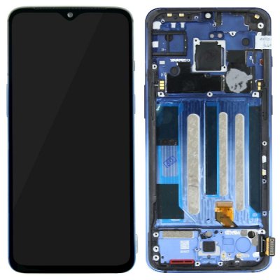 OnePlus 7 Original Skärm Optic AMOLED Display Glas Komplett - Blå