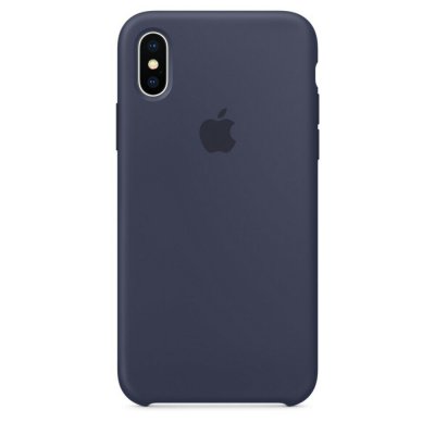 Apple iPhone X Silikonskal Original - Midnattsblå, bild 2