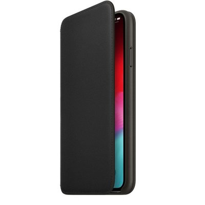 Apple iPhone X Läderfodral Folio Original - Svart - Outlet, bild 2