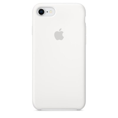 Apple iPhone 8 / 7 / SE 2 Silikonskal Original - Vit, bild 2