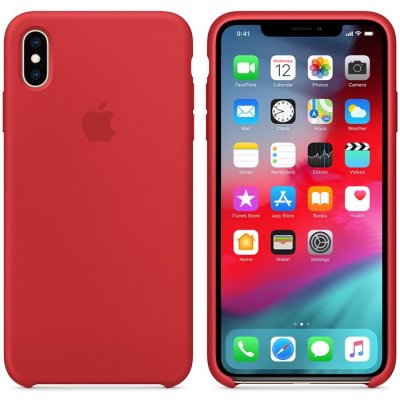 Original Apple iPhone XS Max Silikonskal (PRODUCT) - Röd