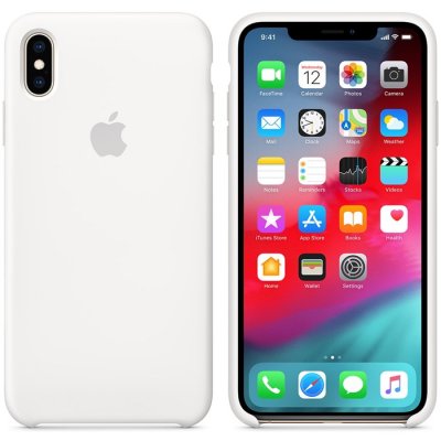 Apple iPhone XS Max Silikonskal Original - Vit