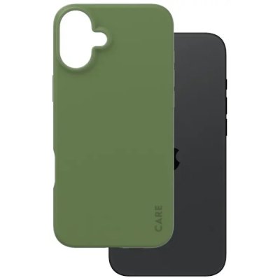 PanzerGlass Care Fashionable Case till iPhone 16 Plus - Grön