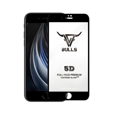 Skärmskydd iPhone 7 / 8 Bulls Premium 5D - Svart