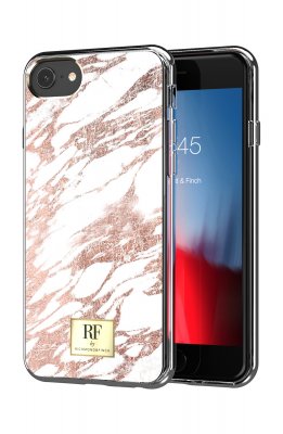 iPhone SE 2 /8/7/6S Skal - Richmond & Finch - Rosa Guld Marmor