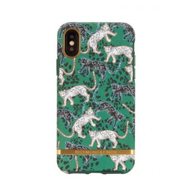 iPhone XS Max Skal - Richmond & Finch - Green Leopard