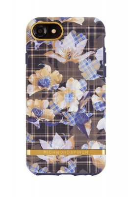 Richmond & Finch skal för iPhone 6/6S/7/8/SE 2, Blommig Rutig