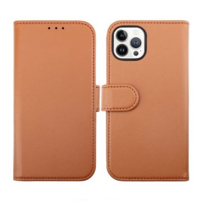iPhone 14 Pro Plånboksfodral med Magnet - Brun