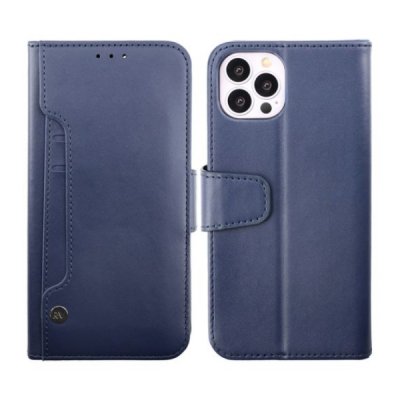 RV iPhone 14 Pro Plånboksfodral med Extra Kortfack - Blå