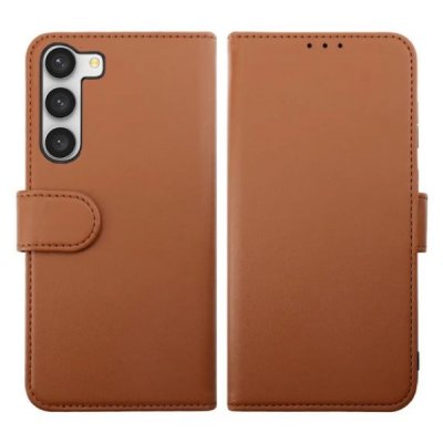 Samsung Galaxy S23 Plus Plånboksfodral med Magnet - Brun