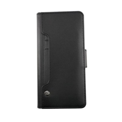 Samsung Galaxy S22 Ultra Plånboksfodral med Extra Kortfack - Svart