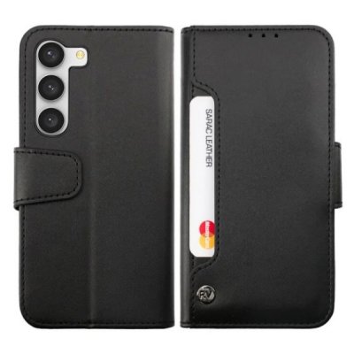 Samsung Galaxy S23 Plus Plånboksfodral med Extra Kortfack - Svart