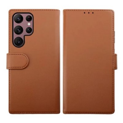 RV Samsung Galaxy S23 Ultra Plånboksfodral med Magnet - Brun