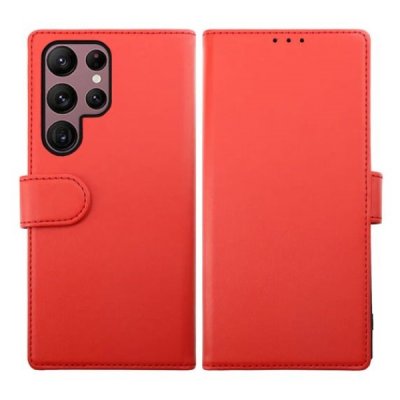 RV Samsung Galaxy S23 Ultra Plånboksfodral med Magnet - Röd
