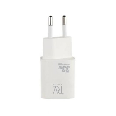 Rvelon 33W GaN Väggladdare: Snabb och Kompakt Laddning USB-C/USB-A