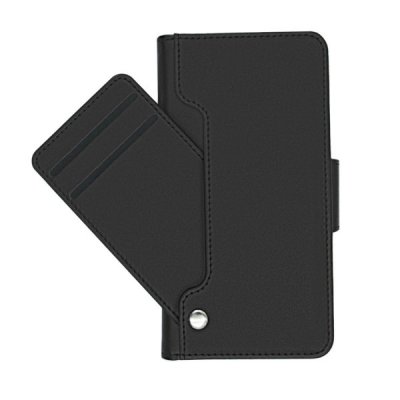 iPhone 12 Mini Plånboksfodral med Extra Kortfack - Svart