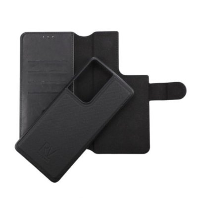 Samsung Galaxy S21 Ultra Läderfodral med Skal TPU - Svart