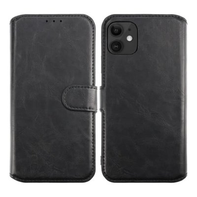 RV iPhone 11 Läderfodral TPU med Avtagbart skal - Svart