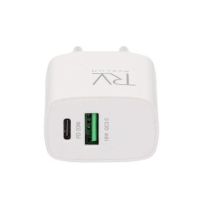 RV Snabbladdare USB-A & USB-C 20W - Effektiv laddning för mobiler och surfplattor
