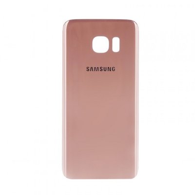 Samsung Galaxy S7 Baksida / Batterilucka med tejp och Kameralins - Rosa