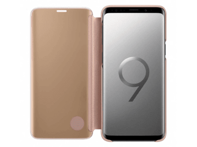 Samsung Galaxy S9 Clear View fodral - Guld, bild 3