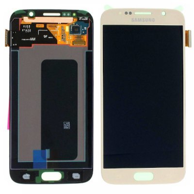 Samsung Galaxy S6 Skärm AMOLED & touch - Original - Guld