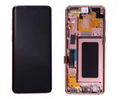 Samsung Galaxy S9 Plus Skärm Display original - Rosa/Guld