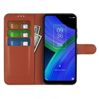Samsung Galaxy A23 5G Plånboksfodral med Stativ - Brun, bild 2