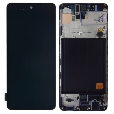 Samsung Galaxy A51 Original Skärm Display Glas Super AMOLED - Svart