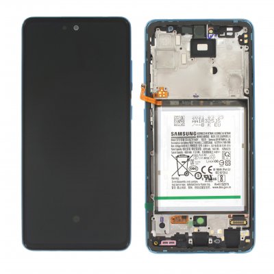 Samsung Galaxy A52 4G Original Skärm Super AMOLED Display med Batteri SM-A526B - Blå
