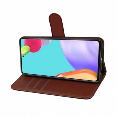 Samsung Galaxy A52 Plånboksfodral med Stativ - Brun, bild 4