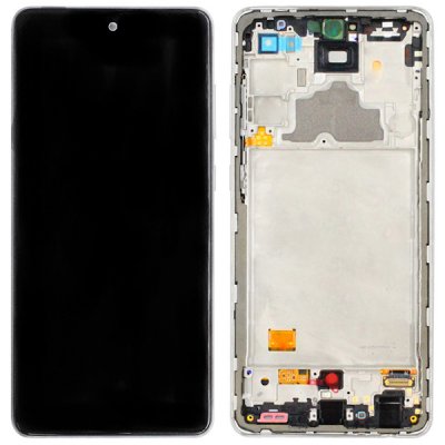 Samsung Galaxy A72 Original Skärm Super AMOLED - Vit