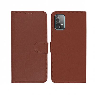 Samsung Galaxy A72 Plånboksfodral med Stativ - Brun