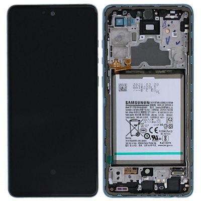 Samsung Galaxy A72 Original Skärm med Batteri - Blå