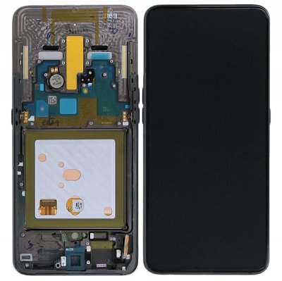 Samsung Galaxy A80 Original Skärm Super AMOLED Display Glas - Svart