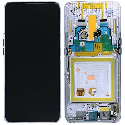 Samsung Galaxy A80 Original Skärm Super AMOLED Display - Silver