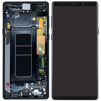 Samsung Galaxy Note 9 Original Skärm OLED Display Glas - Svart