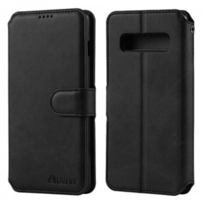 Samsung Galaxy S10 Plånboksfodral i Läder - Svart, bild 2