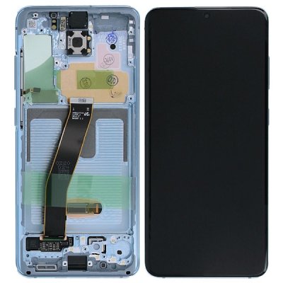 Samsung Galaxy S20 5G Original Skärm med Display Glas (SM-G980F) - Blå
