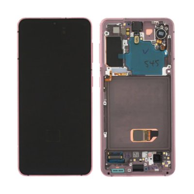 Samsung Galaxy S21 5G Skärm med LCD Display & Kamera Original - Rosa