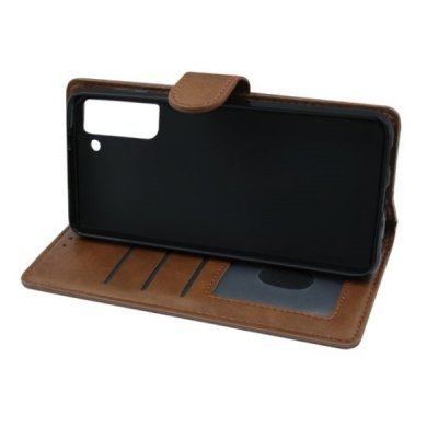 Samsung Galaxy S21 Plus Plånboksfodral med Stativ - Brun, bild 3