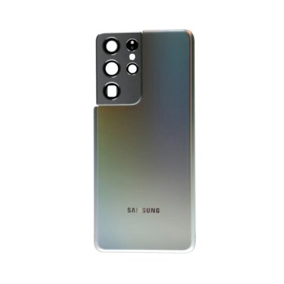 Samsung Galaxy S21 Ultra 5G Baksida med tejp och kameraglas - Silver