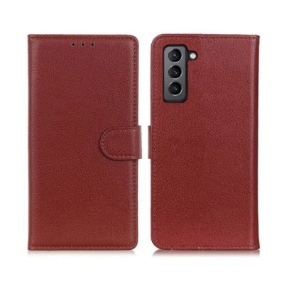 Samsung Galaxy S22 Plus Plånboksfodral med Stativ - Brun