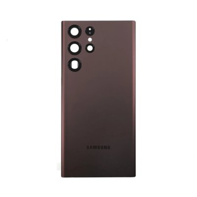 Samsung Galaxy S22 Ultra Baksida med tejp och kameralins OEM - Vinröd