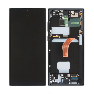 Samsung Galaxy S22 Ultra (SM-S908B) Skärm med LCD Display - Grafit/Blå/Röd