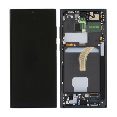 Samsung Galaxy S22 Ultra 5G Original Skärm med LCD Display Glas - Svart
